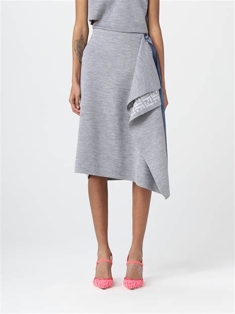 fendi wool skirt